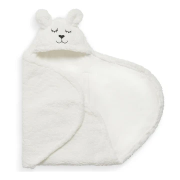 Jollein - Пеленальное одеяло флис Bunny 100x105 см Off White