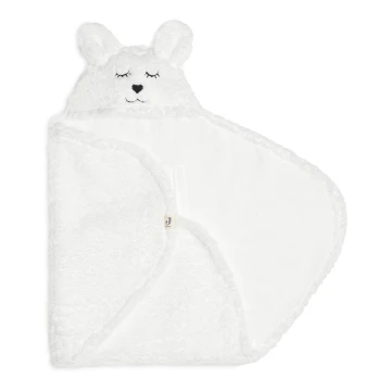 Jollein - Пеленальное одеяло флис Bunny 100x105 см Snow White
