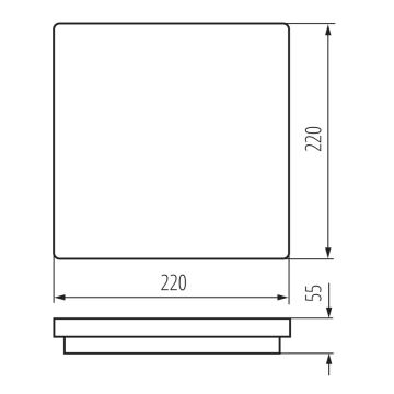 Пристельовий LED світильник BENO LED/18W/230V 3000K білий IP54