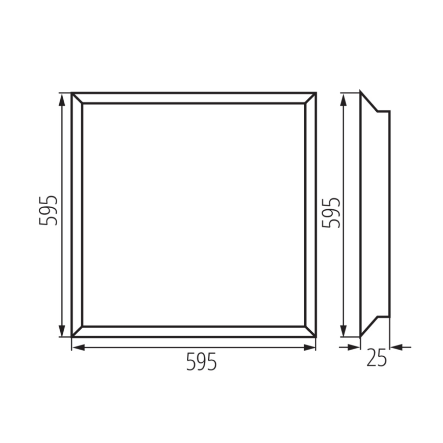 Светодиодная встроенная панель BLINGO LED/38W/230V 60x60 см