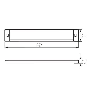 LED Регульоване освітлення меблів з датчиком руху DAXA LED/9W/24V 3000/4000/5500K