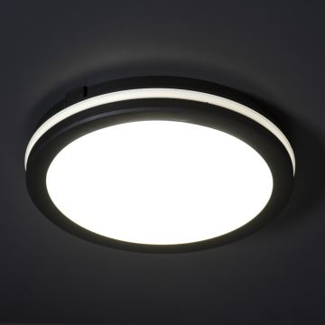 Светодиодный уличный потолочный светильник BENO ECO LED/40W/230V 3000/4000/6500K диаметр 40 см IP65 черный