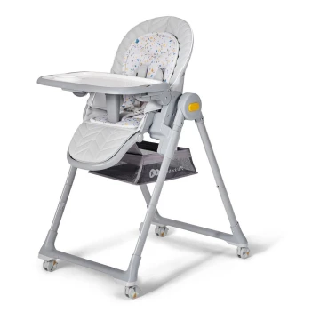KINDERKRAFT - Детский обеденный стул 2в1 LASTREE серый