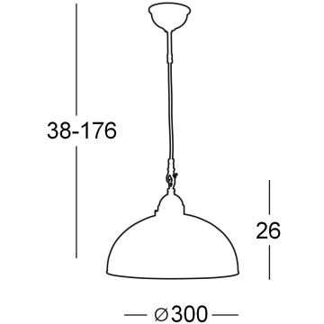 Kolarz 731.30.74 - Подвесная люстра NONNA 1xE27/75W/230V