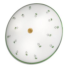 Kolarz 731.U13.4.21-Стельовий світильник NONNA 3xE27/60W/230V діаметр 42 см зелений/латунь