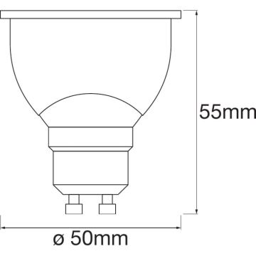 LED Димерна лампочка SMART+ GU10/5W/230V 2700K Wi-Fi - Ledvance