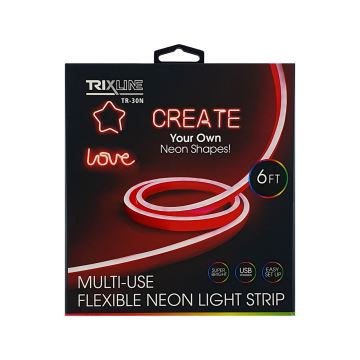 LED Гнучка стрічка NEON LED/5V USB 1,8 м червоний