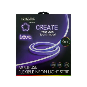 LED Гнучка стрічка NEON LED/5V USB 1,8 м фіолетовий