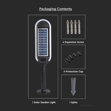 LED Лампа з датчиком на сонячній батареї BOLLARD LED/5W/5,5V IP65 4000K