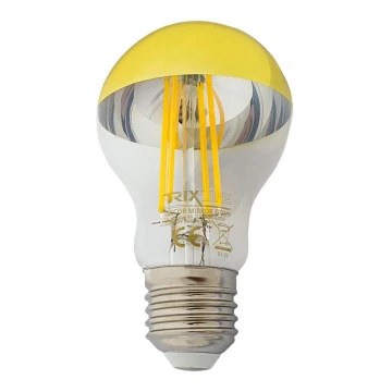 LED Лампочка DECOR MIRROR A60 E27/8W/230V золотий 4200K