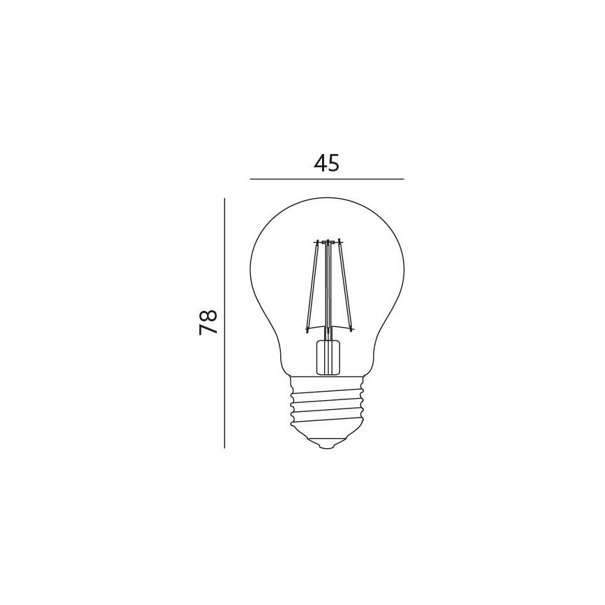 LED лампочка E27/4W/230V 3000K