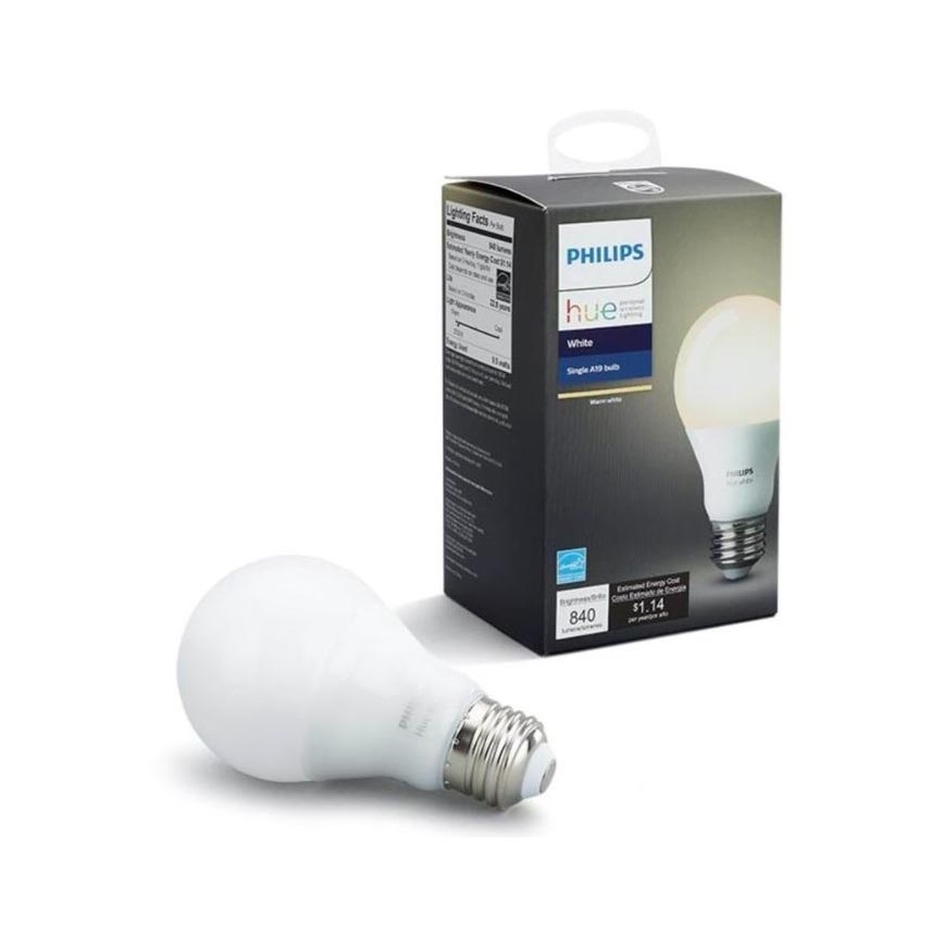LED лампочка з регулюванням яскравості Philips Hue WHITE A60 E27/9,5W/230V 2700K