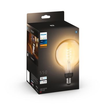 LED Лампочка з регулюванням яскравості Philips Hue WHITE FILAMENT G125 E27/7W/230V 2100K