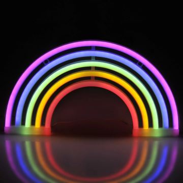 LED Неонове оздоблення стін RAINBOW LED/3W/3xAA USB кольоровий