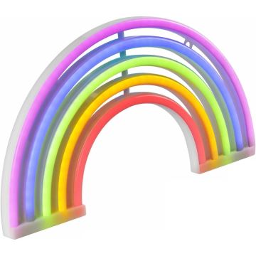 LED Неонове оздоблення стін RAINBOW LED/3W/3xAA USB кольоровий