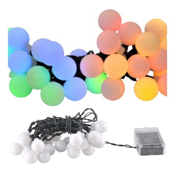 LED RGB гірлянда на сонячній батареї PARTY 30xLED/1,2V 3,9 м IP44