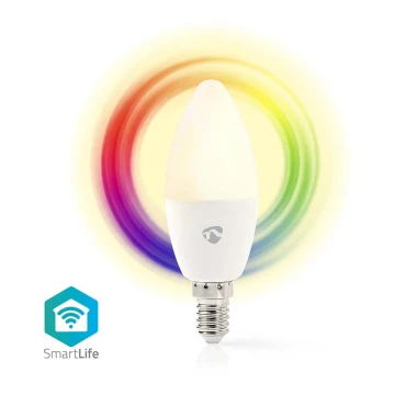 LED RGB Лампочка з регулюванням яскравості Smartlife E14/4,9W/230V Wi-Fi 2700-6500K