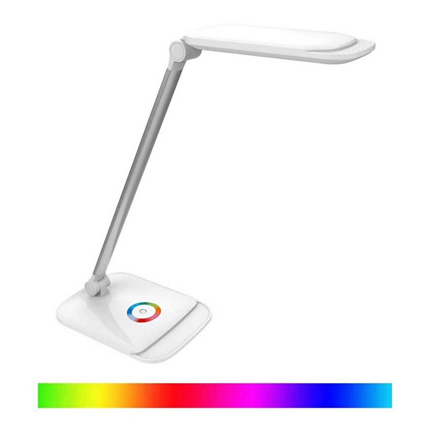 LED RGB Сенсорна настільна лампа з регулюванням яскравості LED/18W/230V + USB