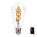 LED RGBW Лампочка FILAMENT ST64 E27/4,9W/230V 2700K - Aigostar