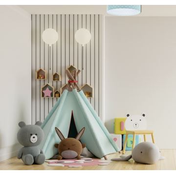 Стельовий LED світильник з регулюванням яскравості SMART GALAXY KIDS LED/24W/230V 3000-6500K зірки зелений/білий + дистанційне керування