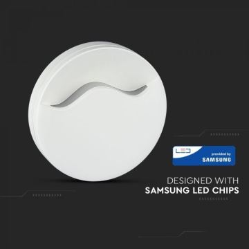 LED Світлодіодний нічний світильник з датчиком LED/0,5W/230V 60мм 4000K круглий