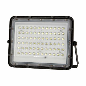 LED Вуличний  прожектор на сонячній батареї з регулюванням яскравості LED/15W/3,2V IP65 4000K чорний + пульт дистанційного керування