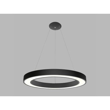 LED2 - Світлодіодна підвісна люстра SATURN LED/80W/230V 4000K діаметр 80 см чорна