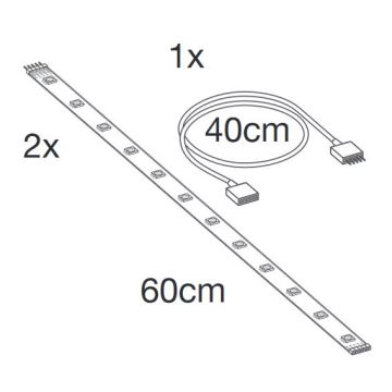 Ledvance - LED RGB+TW Стрічка з регулюванням яскравості, що розширюється SMART+ FLEX 1,2 м LED/6W/12V