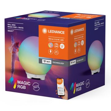 Ledvance - LED RGBW Настільна акумуляторна лампа з регулюванням яскравості SMART+ MAGIC LED/2,5W/5V 2200-6500K Wi-Fi