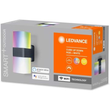 Ledvance - LED RGBW Вуличний настінний світильник SMART+ CUBE LED/13,5W/230V IP44 Wi-Fi