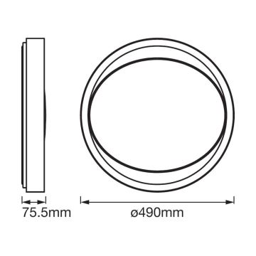 Ledvance - LED Світильник з регулюванням яскравості SMART+ EYE LED/32W/230V 3000K-6500K Wi-Fi