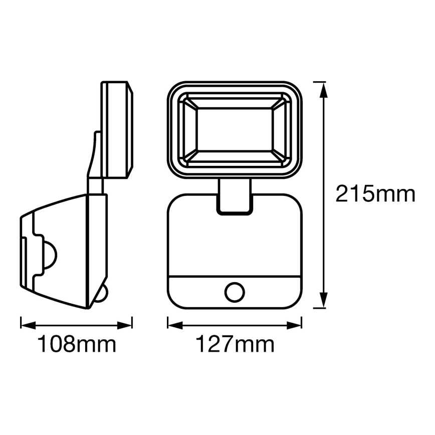 Ledvance - LED Вуличний настінний прожектор з датчиком SPOTLIGHT LED/4W/6V IP54