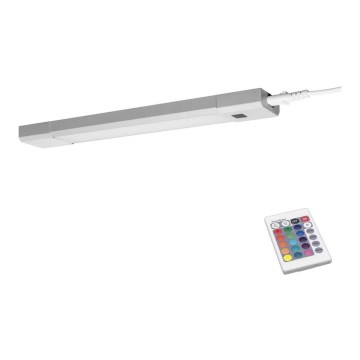 Ledvance - Люмінесцентний RGB LED світильник для підсвітки стільниці з регулятором яскравості SLIM LED/4W/230V + дистанційне керування