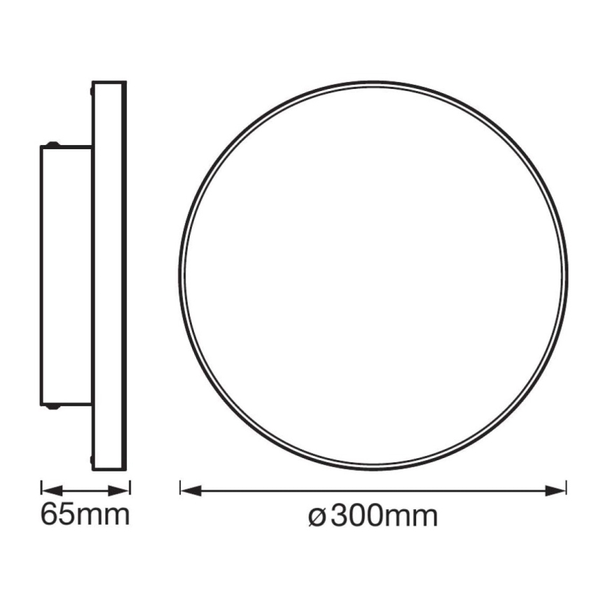 Ledvance - Светодиодная поверхностно-монтируемая панель FRAMELESS LED/19W/230V 3000K