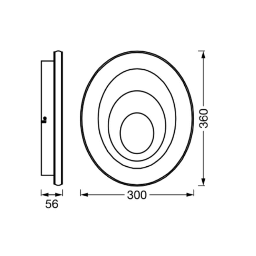 Ledvance - Светодиодный потолочный светильник ORBIS SPIRAL LED/27W/230V