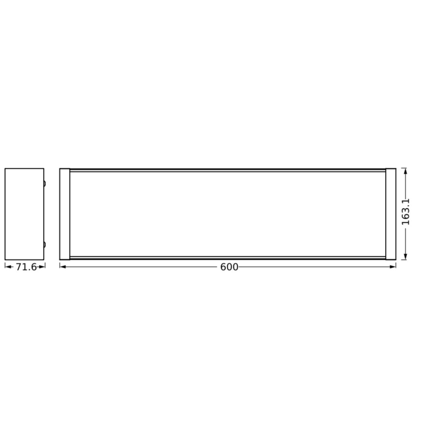 Ledvance - Светодиодный потолочный светильник с регулированием яркости OFFICE LINE LED/20W/230V 60 см + дистанционное управление