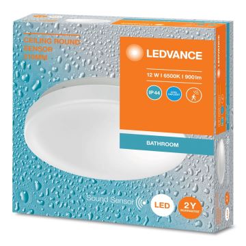 Ledvance - Светодиодный потолочный светильник для ванной комнаты с датчиком CEILING ROUND LED/12W/230V IP44