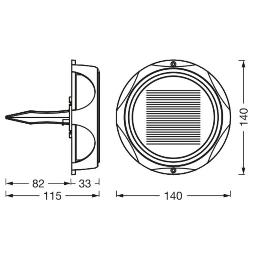 Ledvance - Светодиодная лампа на солнечной батарее с регулированием яркости ENDURA STYLE SOLAR LED/1,2W/3,7V IP65