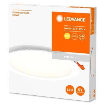 Ledvance - Светодиодный встраиваемый светильник SLIM LED/22W/230V 3000K