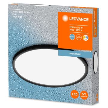 Ledvance - Світлодіодний стельовий світильник для ванної кімнати DISC LED/18W/230V 3000/4000K IP44