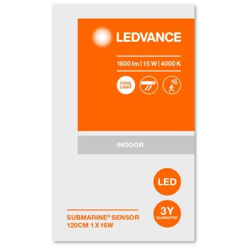 Ledvance - Технічний LED світильник з датчиком SUBMARINE 1xG13/16W/230V IP65