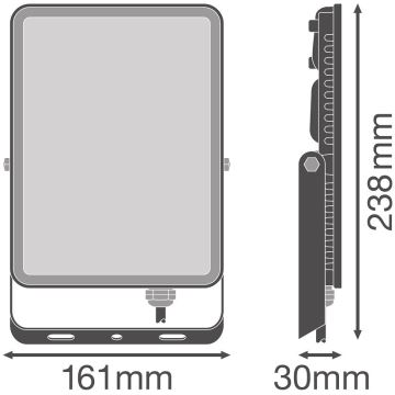 Ledvance - Вуличний настінний LED прожектор FLOODLIGHT LED/50W/230V 6500K IP65