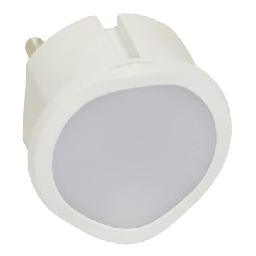 Legrand 50676 - Светодиодный ночник в розетку с регулированием яркости PL9 LED/0,06W/230V 3000K