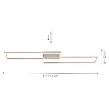 Leuchten Direkt 14023-55 - Пристельова LED люстра з регулюванням яскравості IVEN 2xLED/15,1W/230V