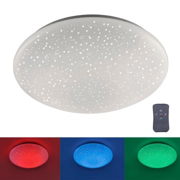 Leuchten Direkt 14242-16 - Светодиодный диммируемый потолочный RGB-светильник SKYLER LED/18W/230V + пульт ДУ