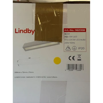 Lindby - LED Настінний світильник TJADA 3xG9/3W/230V