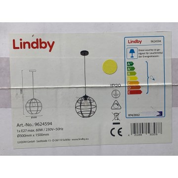 Lindby - Підвісна люстра BEKIRA 1xE27/60W/230V