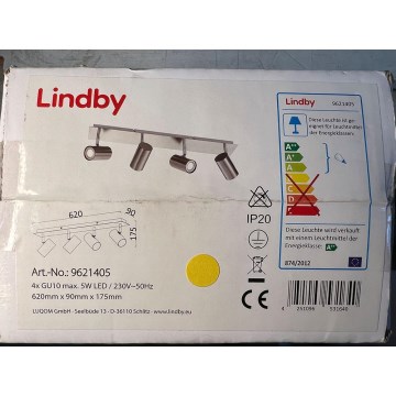 Lindby - Точечный светильник 4xGU10/5W/230V