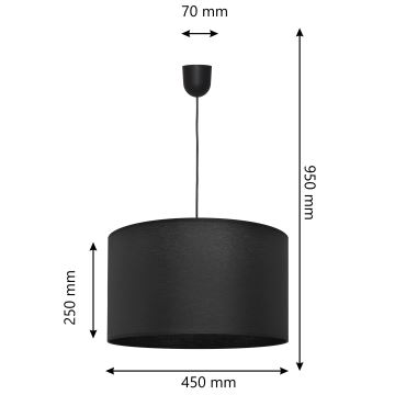 Люстра на мотузці ALBA 1xE27/60W/230V