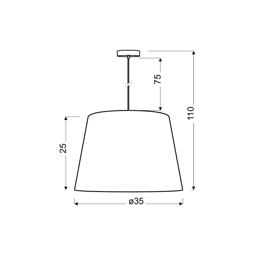 Люстра на мотузці AMERICANO 1xE27/60W/230V